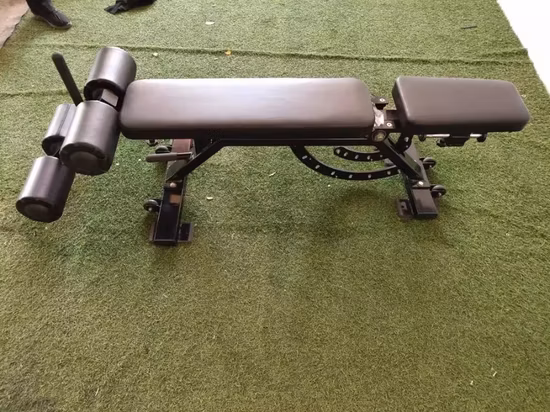 Коммерческая регулируемая складная скамья с гантелями для плоских упражнений с наклоном и наклоном